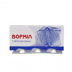Вормил (аналог Альдазол, Альбендазол) жевательные таблетки 400 мг N3 в Санкт-Петербурге и области фото